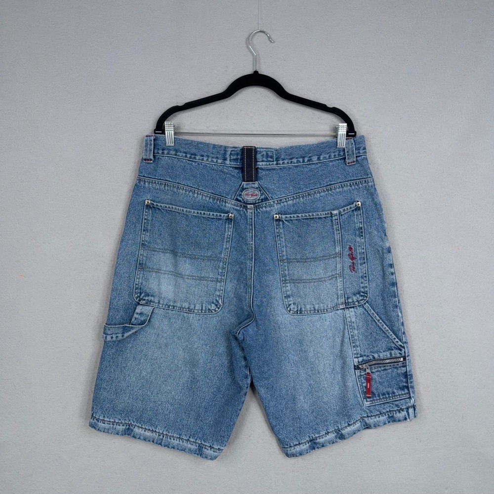 Paco Sport Denim Jean Shorts Mens 38 Blue Baggy Hip Hop Y2K Streetwear Skater